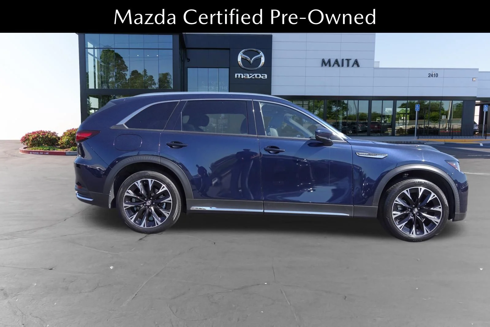 Certified Used 2024 Deep Crystal Blue Mica Mazda Premium Plus image 2