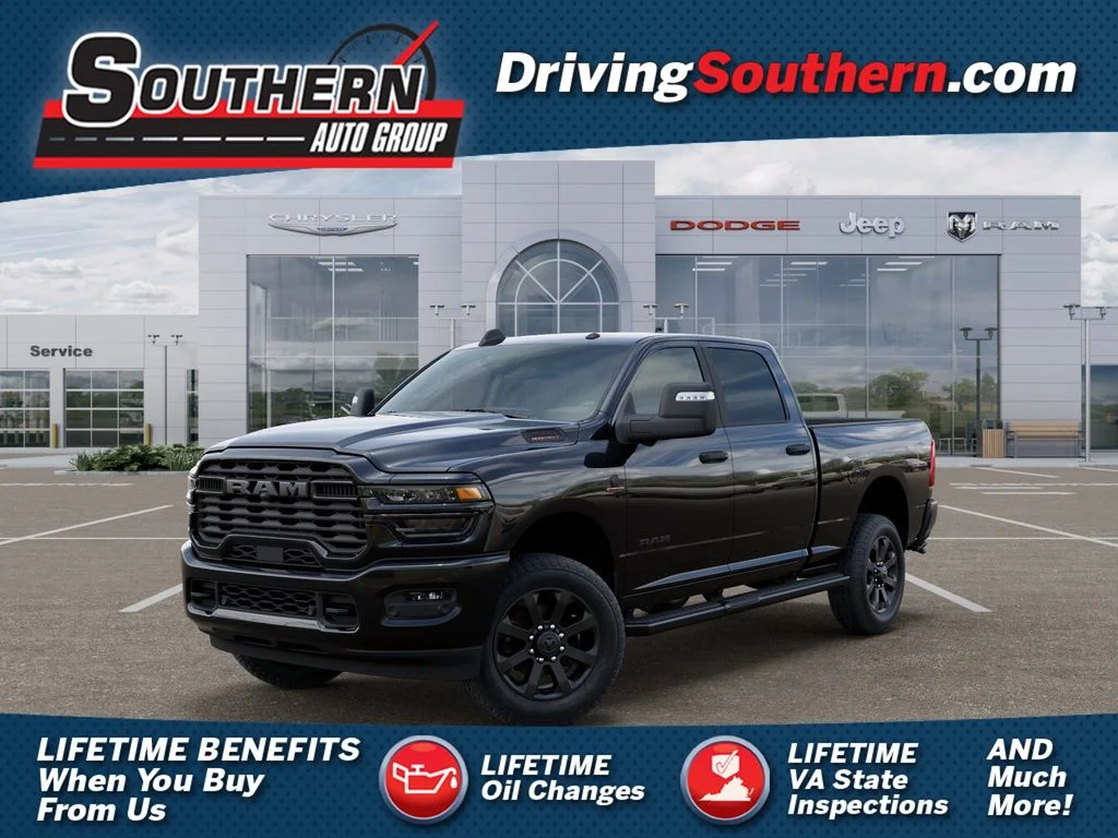 New 2026 Diamond Black Crystal Pearl-Coat Exterior Paint RAM Big Horn image 1