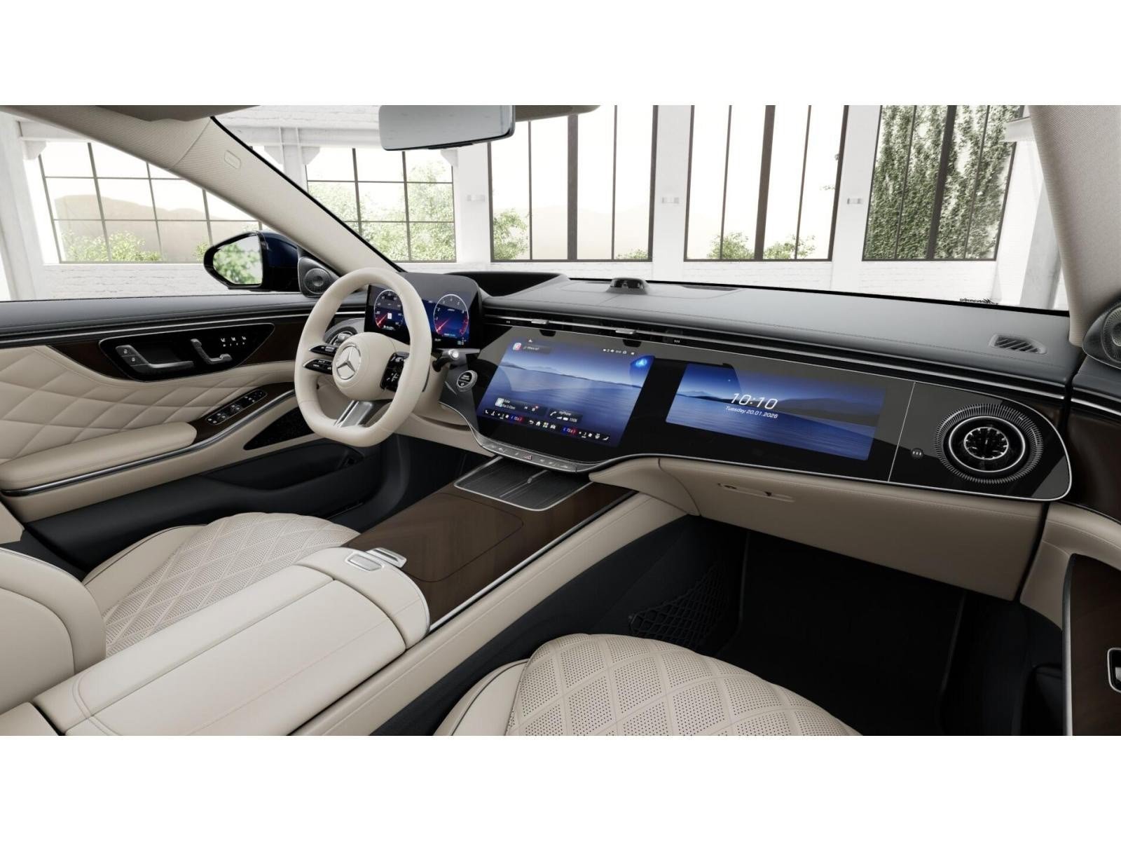 New 2027 Nautical Blue Metallic Mercedes-Benz S 580 4D Sedan 4MATIC® image 7