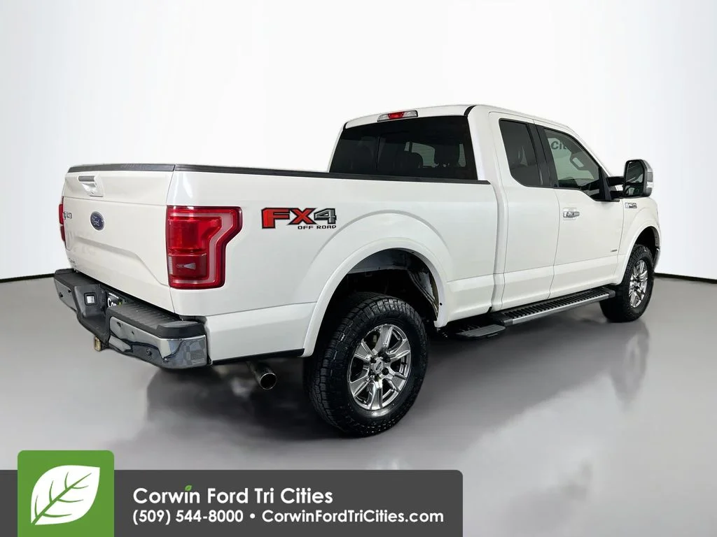 Used 2015 White Platinum Clearcoat Metallic Ford Lariat image 14