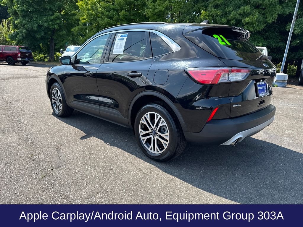 Certified Used 2021 Agate Black Metallic Ford SEL image 4