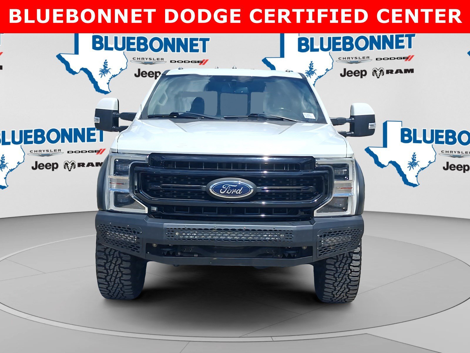 Used 2021 Star White Metallic Tri-Coat Ford LARIAT image 2