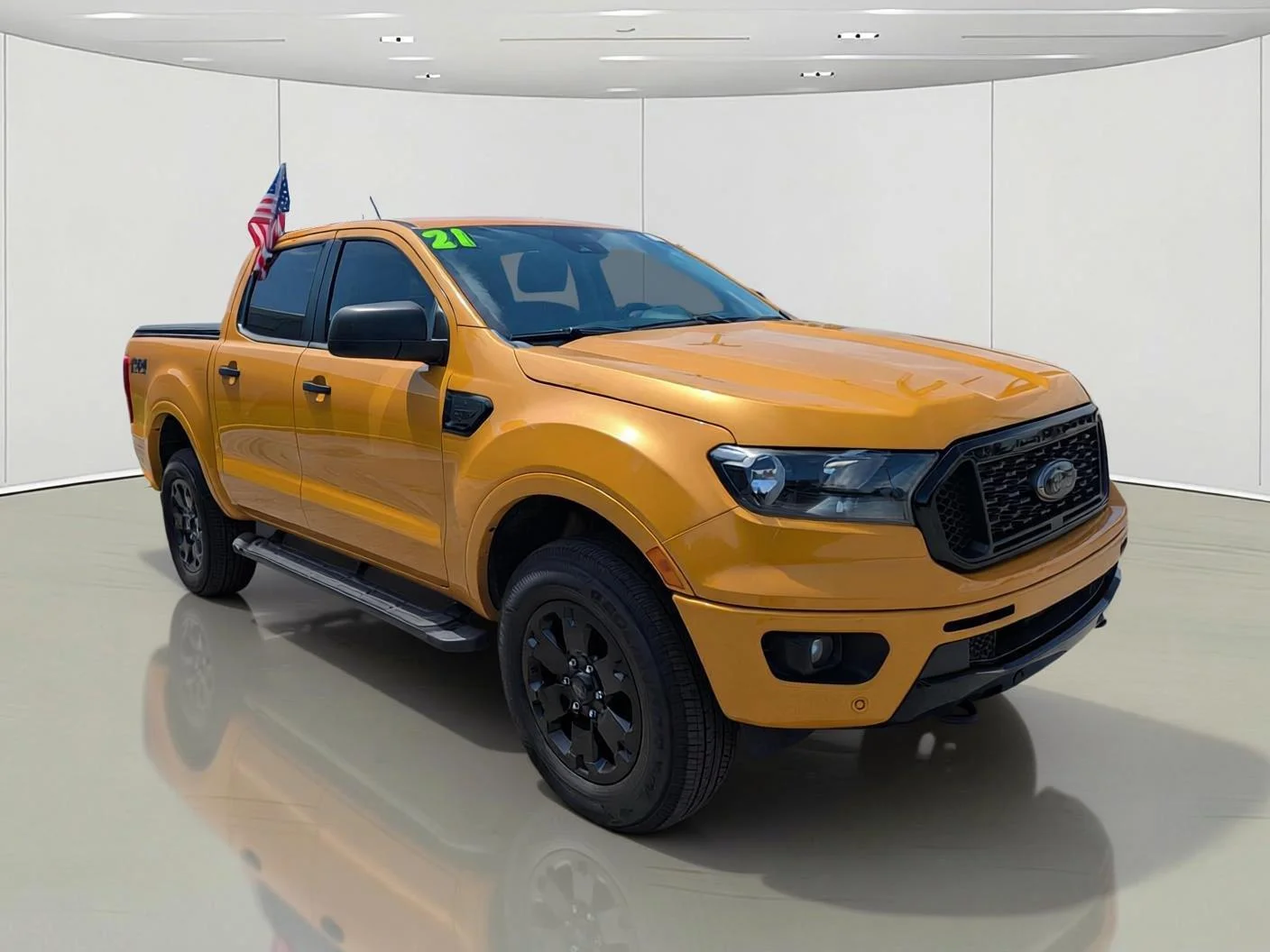 Certified Used 2021 Yellow Ford XLT image 3