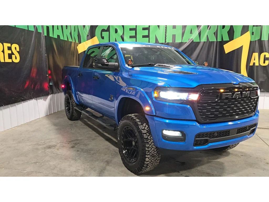 New 2026 Hydro Blue Pearl-Coat Exterior Paint RAM Big Horn Rocky Ridge image 3