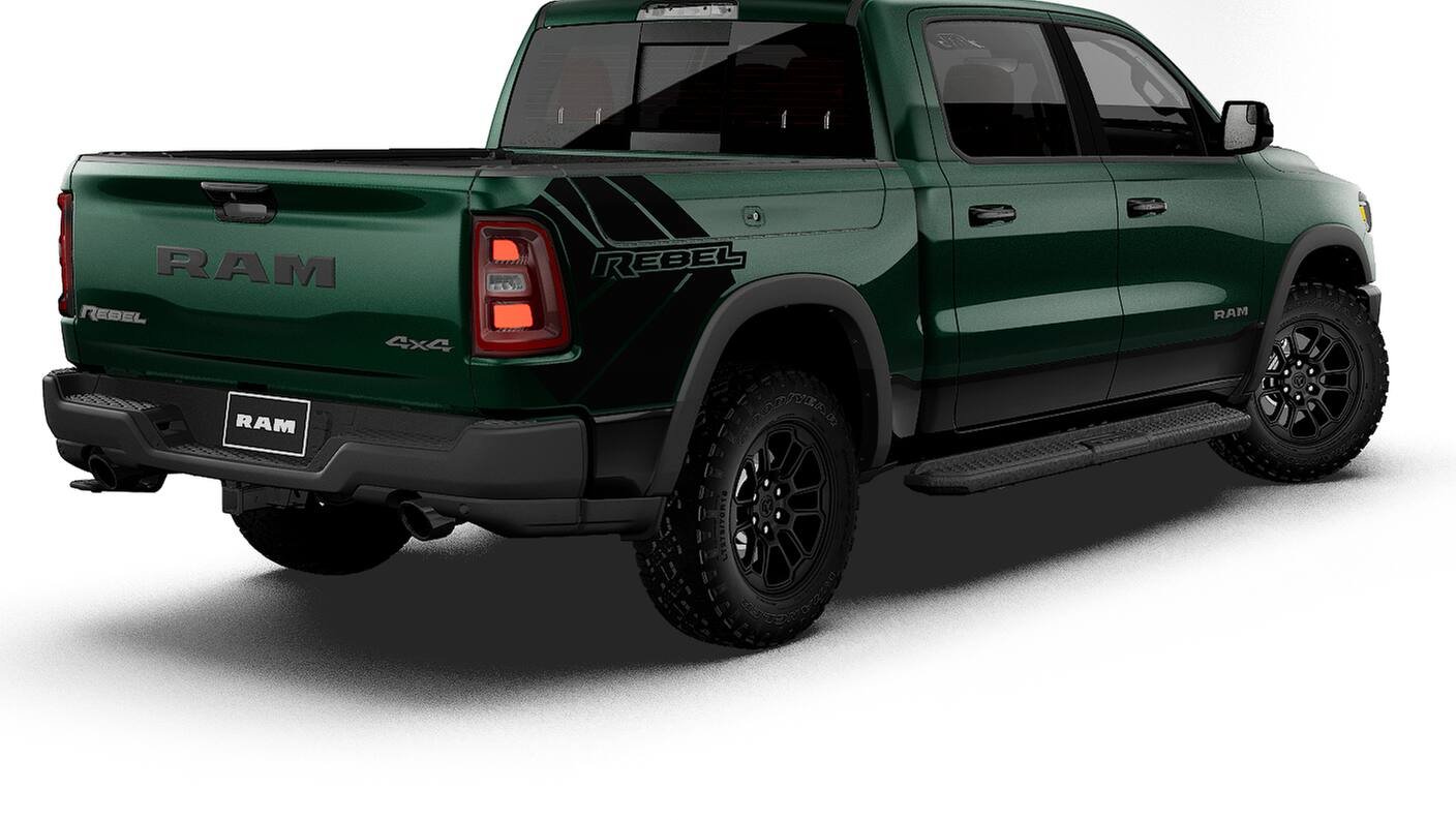New 2027 Serrano-Green Metallic Exterior Paint RAM REBEL image 14
