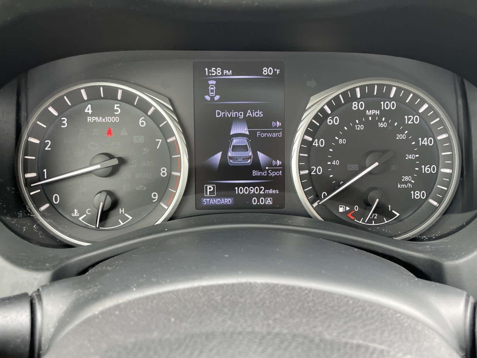 Used 2018 Black Obsidian INFINITI 3.0t LUXE image 3