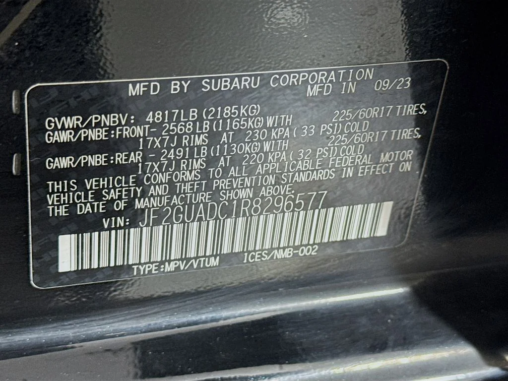 Used 2024 Black Subaru Premium image 38