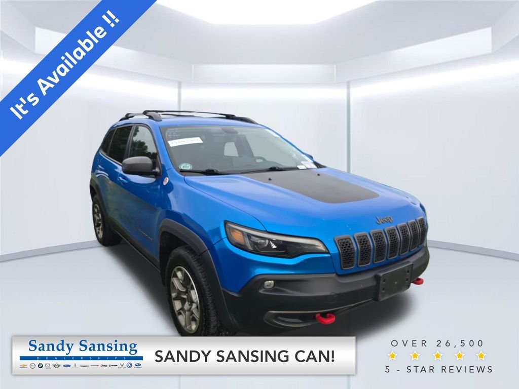 Used 2020 Blue Jeep Trailhawk image 1