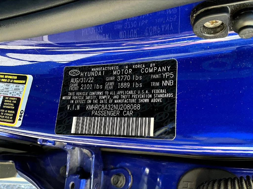 Used 2022 Blue Hyundai Limited image 21