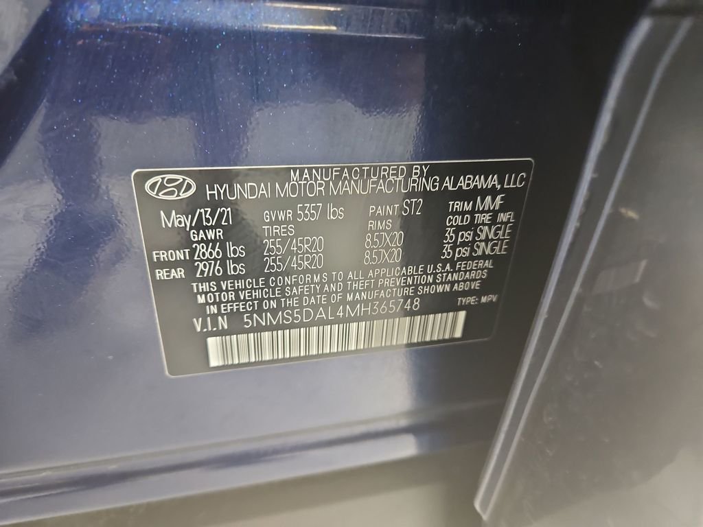 Certified Used 2021 Blue Hyundai Calligraphy image 31