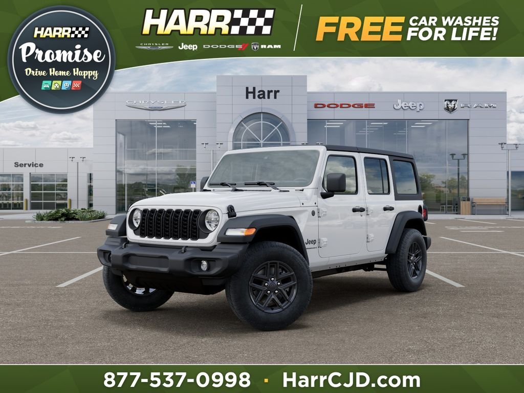 New 2026 Bright White Clear-Coat Exterior Paint Jeep Sport S image 1