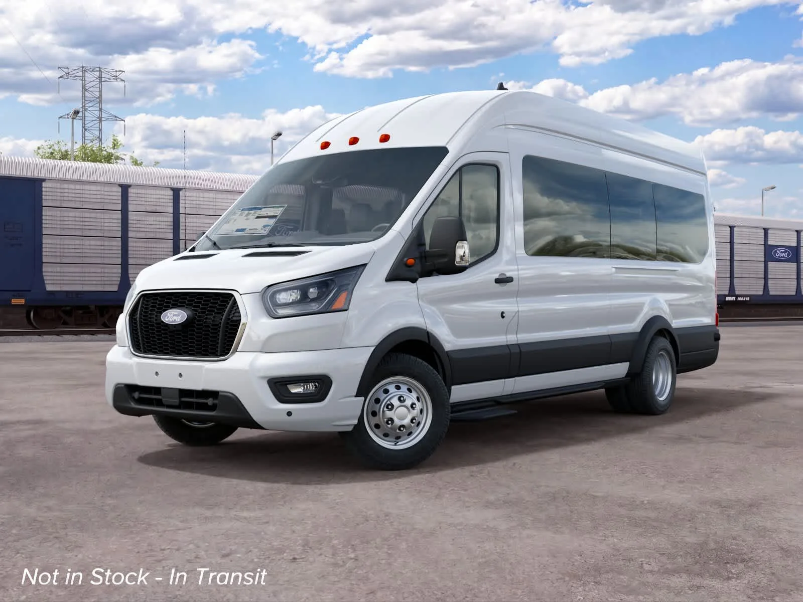 New 2027 Oxford White Ford Passenger Van XLT image 2