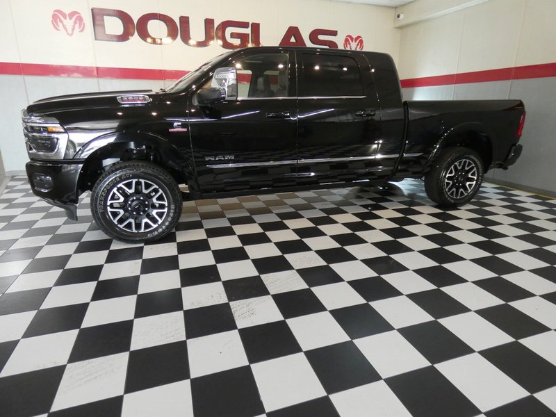 Used 2025 DIAMOND BLACK CRYSTAL PEARLCOAT Ram Limited Mega Cab 6