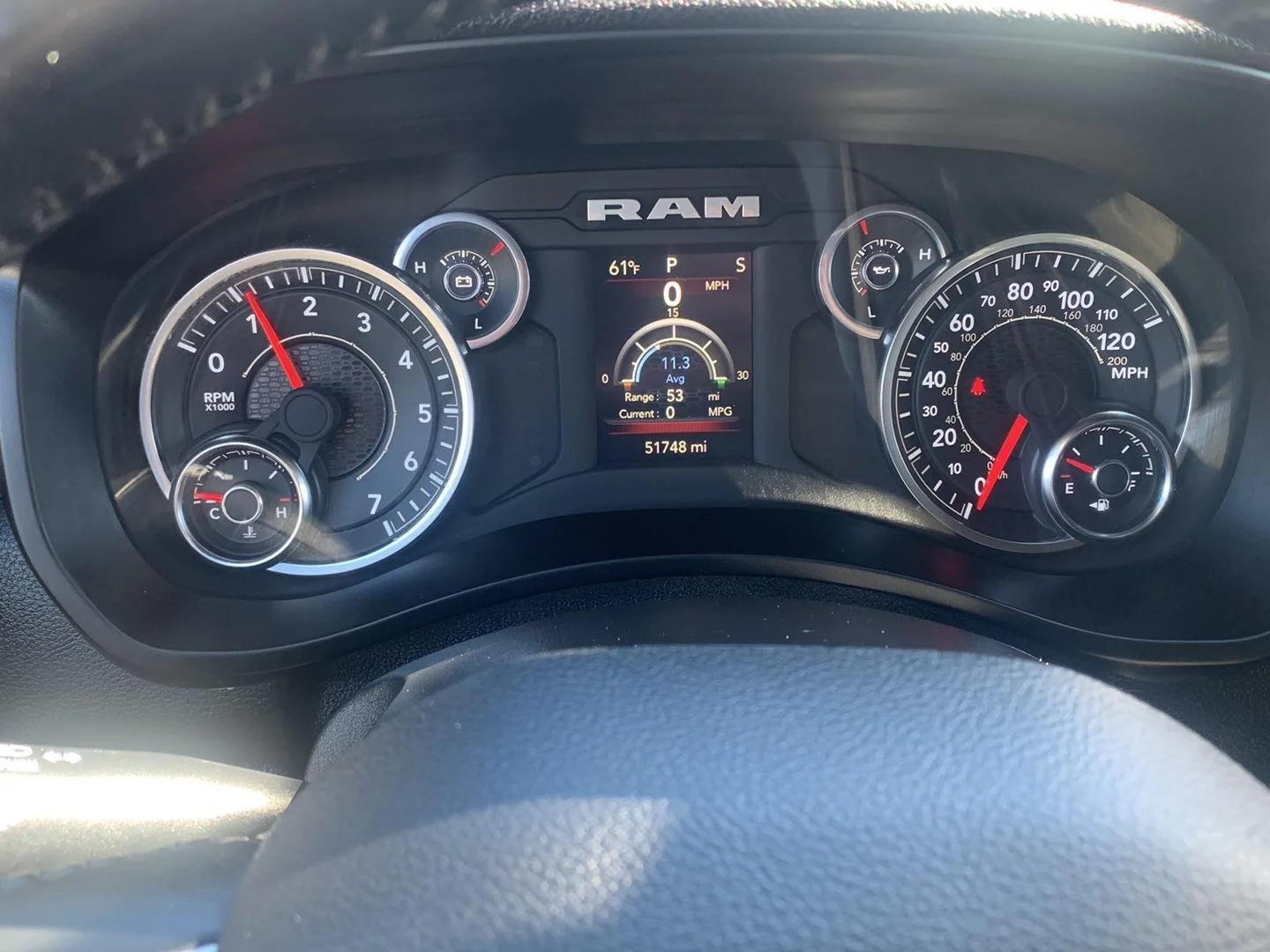 Used 2024 Diamond Black Crystal Pearlcoat Ram Big Horn image 27