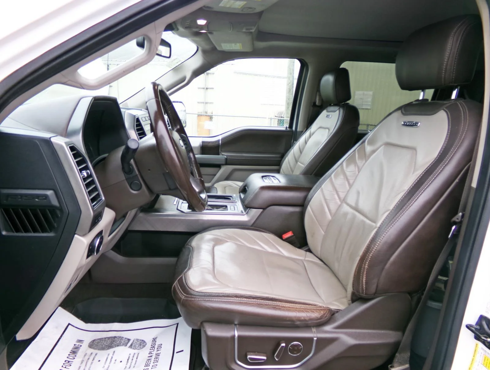 Used 2019 White Platinum Metallic Tri-Coat FORD  image 12