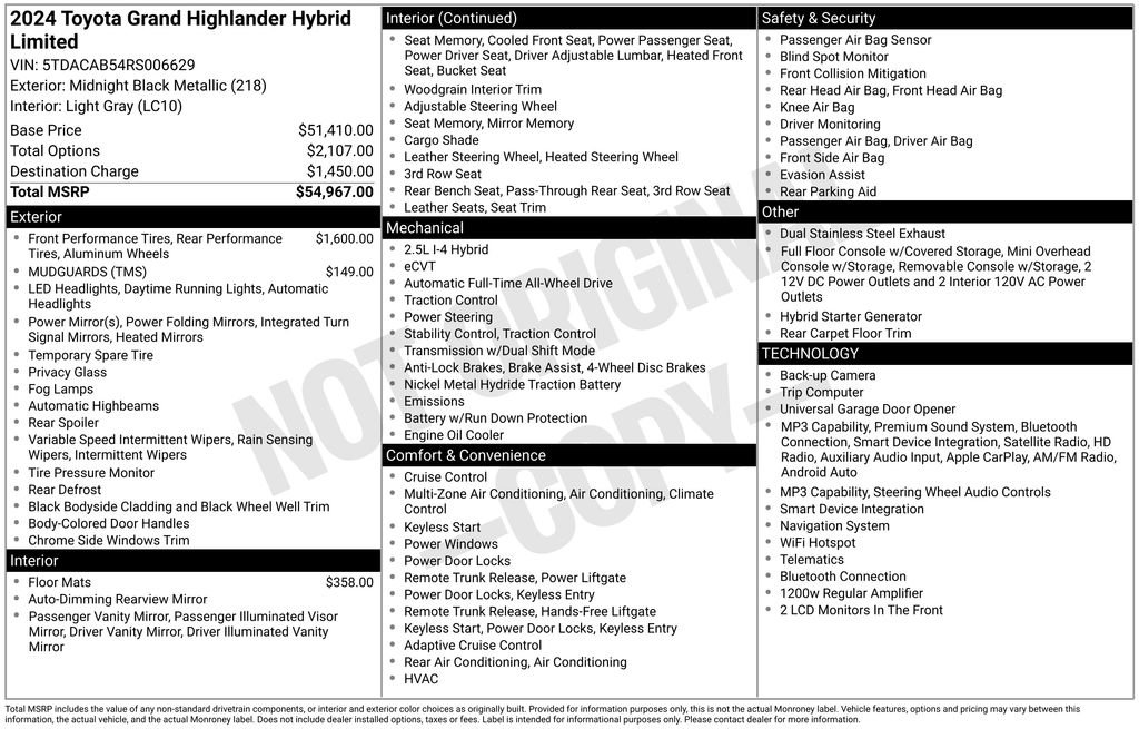 Certified Used 2024 Black Toyota Limited image 6