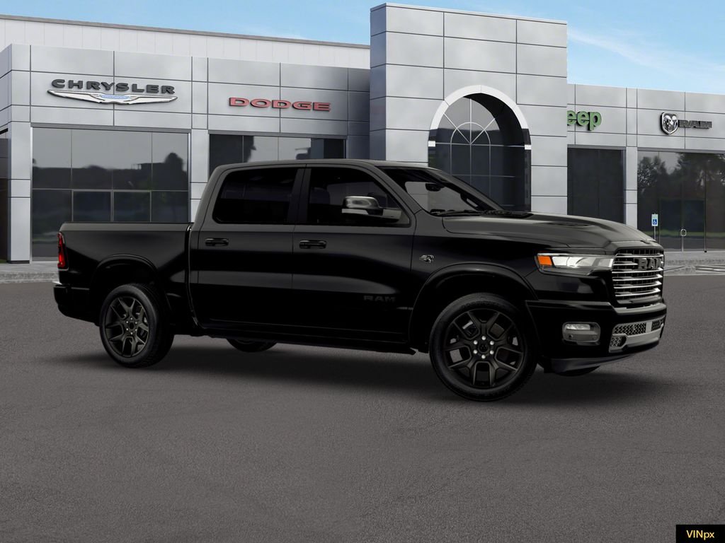 New 2026 Diamond Black Crystal Pearl-Coat Exterior Paint RAM Laramie image 10