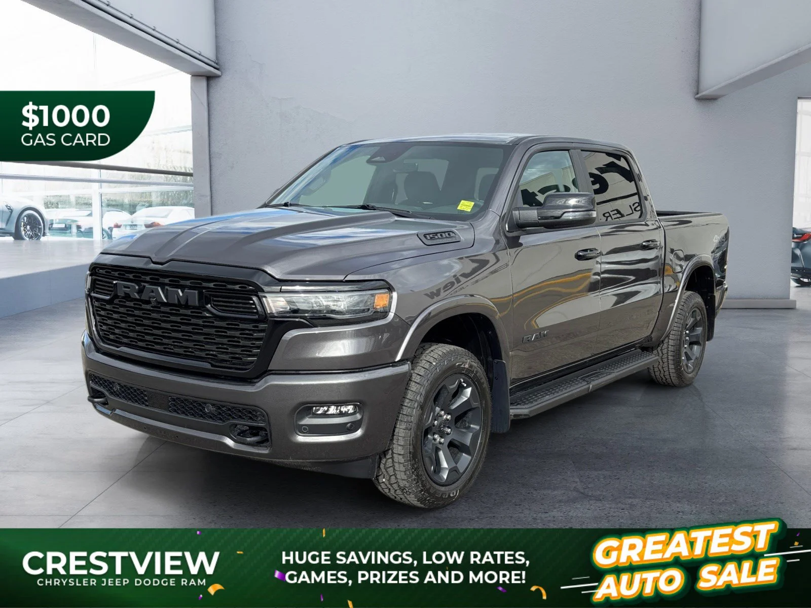 New 2027 Granite Crystal Metallic Ram Big Horn image 1