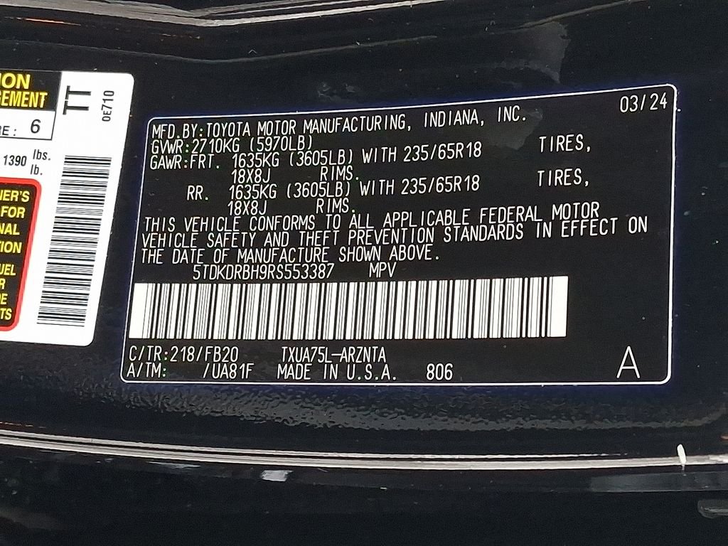 Used 2024 Black Toyota LE image 28