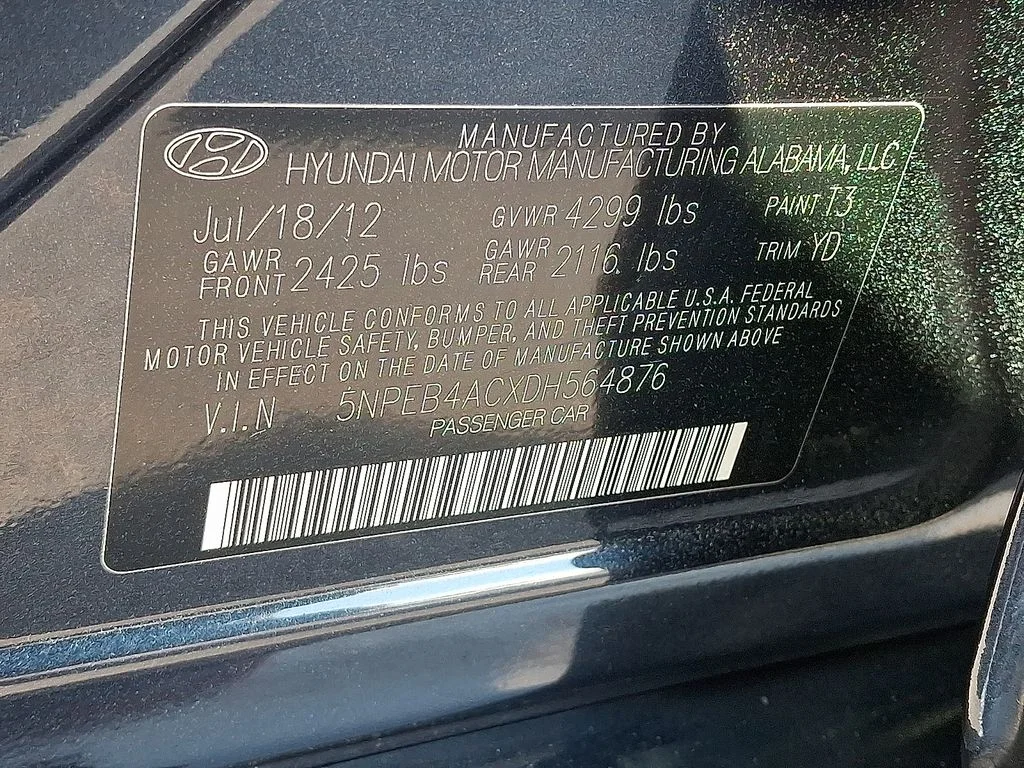 Used 2013 Blue Hyundai GLS image 24