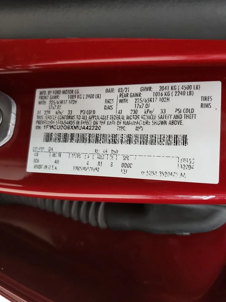 Certified Used 2021 Red Metallic Ford SE image 27