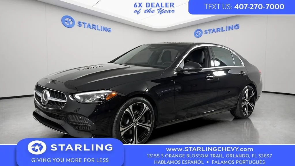 Used 2024 Black Mercedes-Benz C 300 image 1