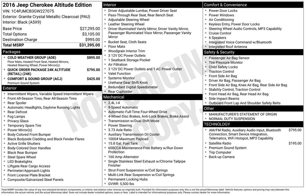 Used 2016 Gray Jeep Altitude image 9