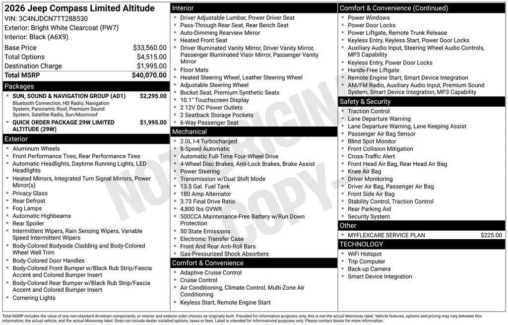 New 2026 Bright White Clear-Coat Exterior Paint Jeep Limited image 9