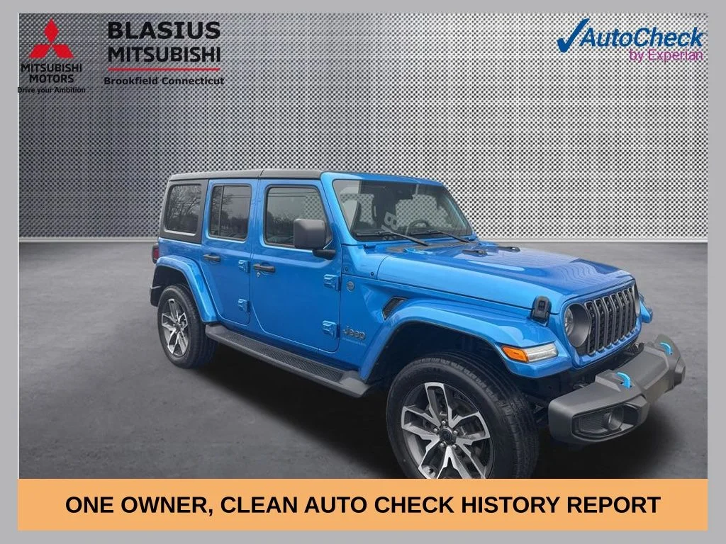 Used 2024 Blue Jeep Sport S 4xe image 1