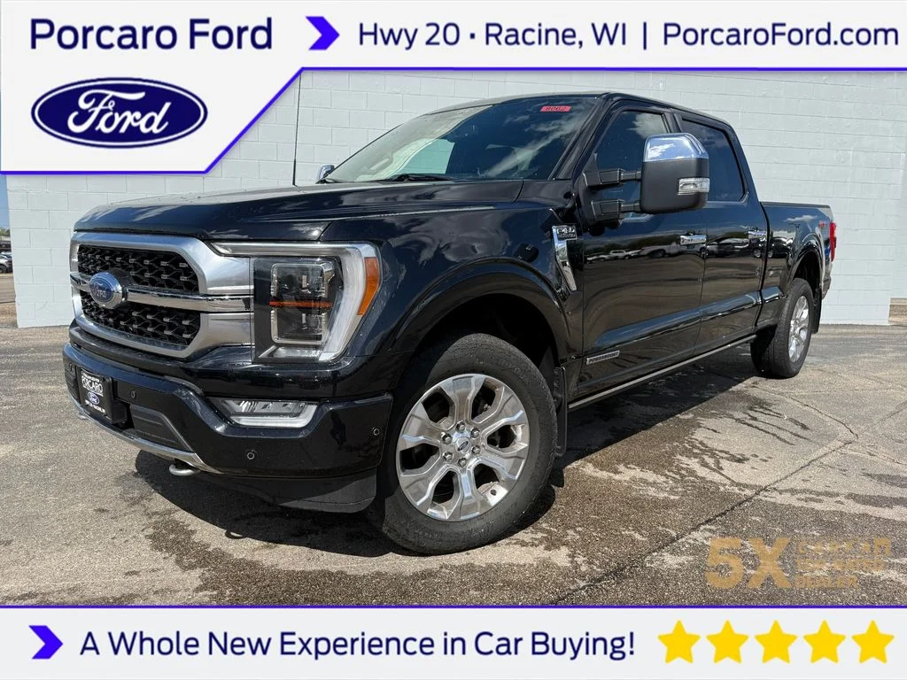 Used 2022 Agate Black Metallic Ford Platinum image 1