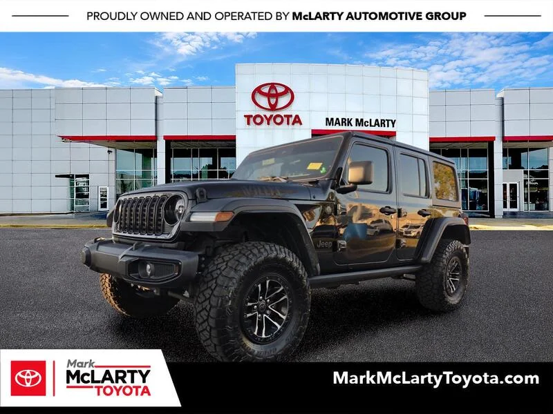 Used 2024 Black Clearcoat JEEP SPORT image 1