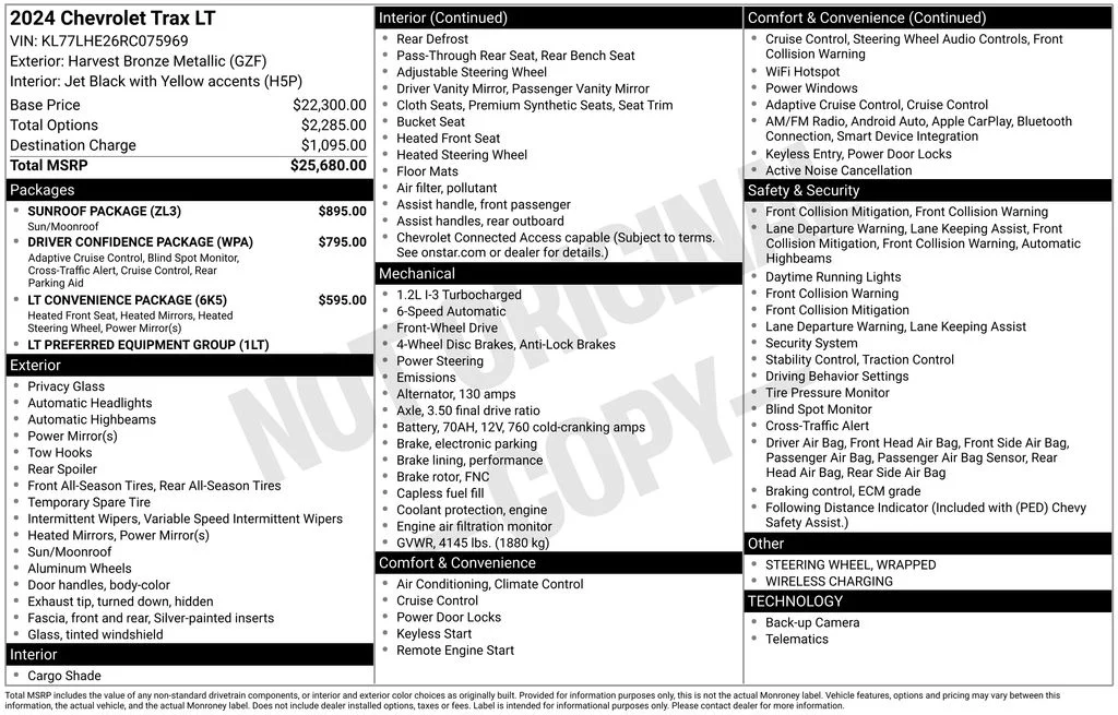 Used 2024 Brown Chevrolet LT image 8