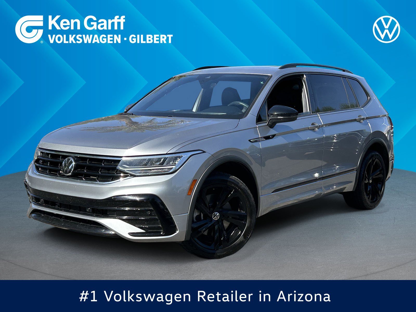 Used 2023 Pyrite Silver Metallic Volkswagen SE R-Line Black image 1
