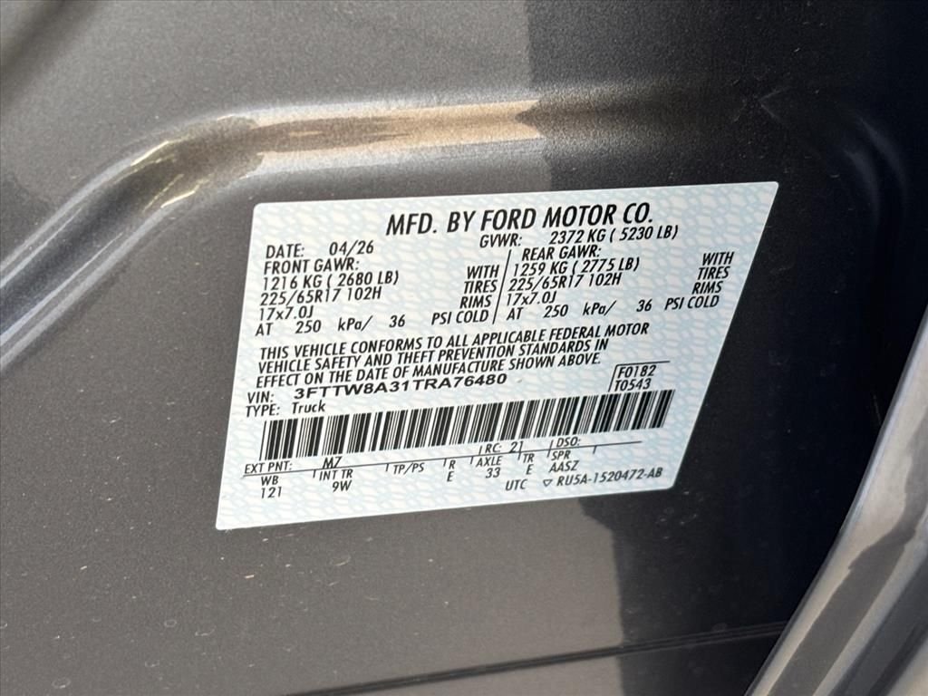 New 2026 Carbonized Gray Metallic Ford XL image 30