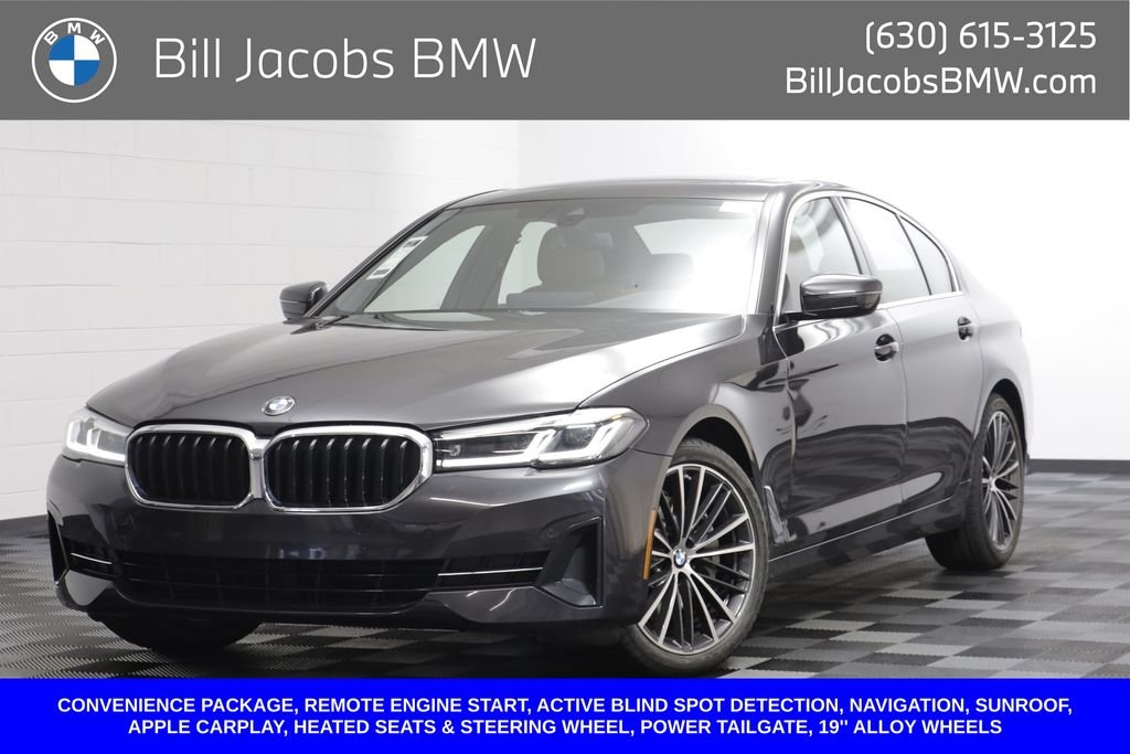 Certified Used 2023 Dark Graphite Metallic BMW 530i xDrive image 1