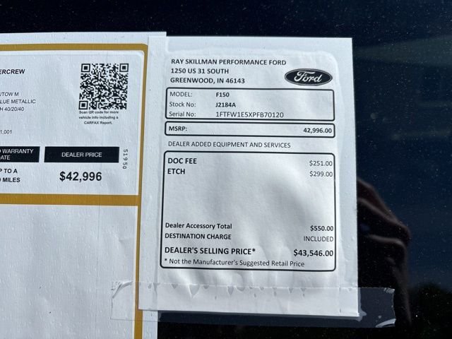 Used 2023 Blue Ford XLT image 2
