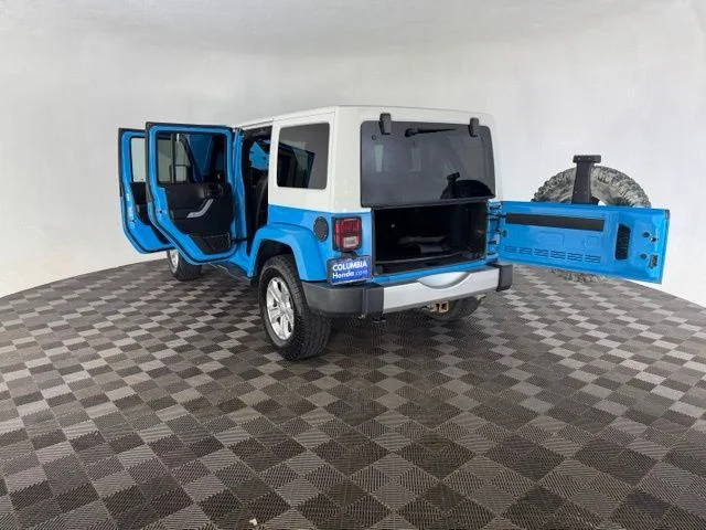 Used 2017 Blue Jeep Unlimited Sahara image 20