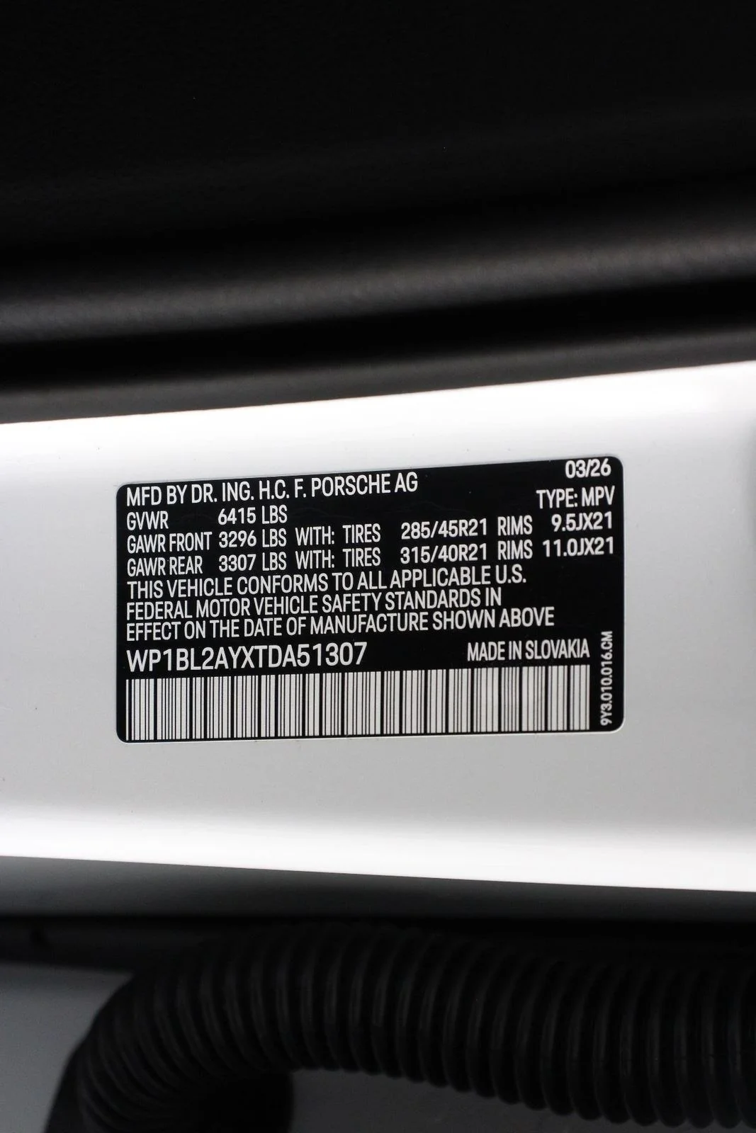 New 2026 Carrara White Metallic Porsche S image 24