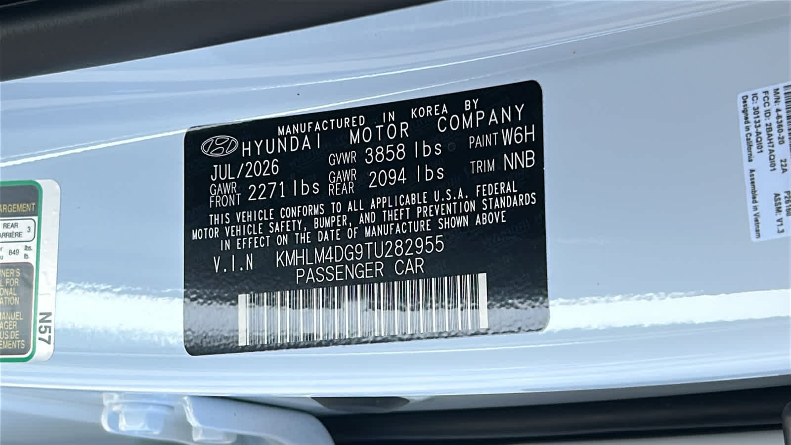 New 2026 Serenity White Hyundai SEL Sport Plus image 30