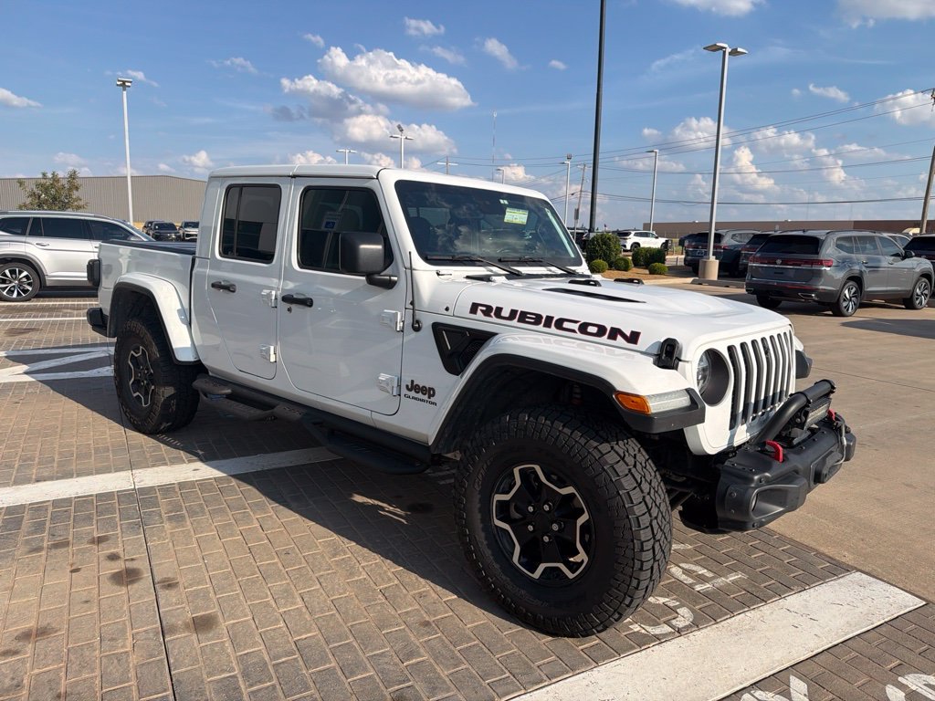 Used 2020 Bright White Clearcoat Jeep Rubicon image 3