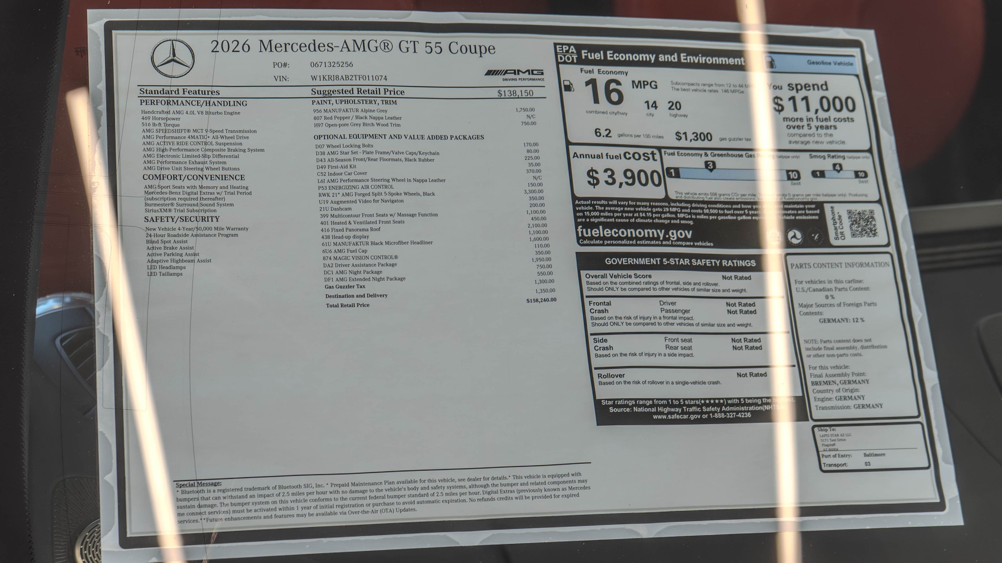 New 2026 MANUFAKTUR Alpine Grey Mercedes-Benz Base image 36