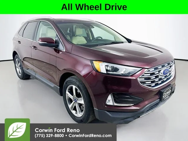 Certified Used 2020 Burgundy Ford SEL image 1