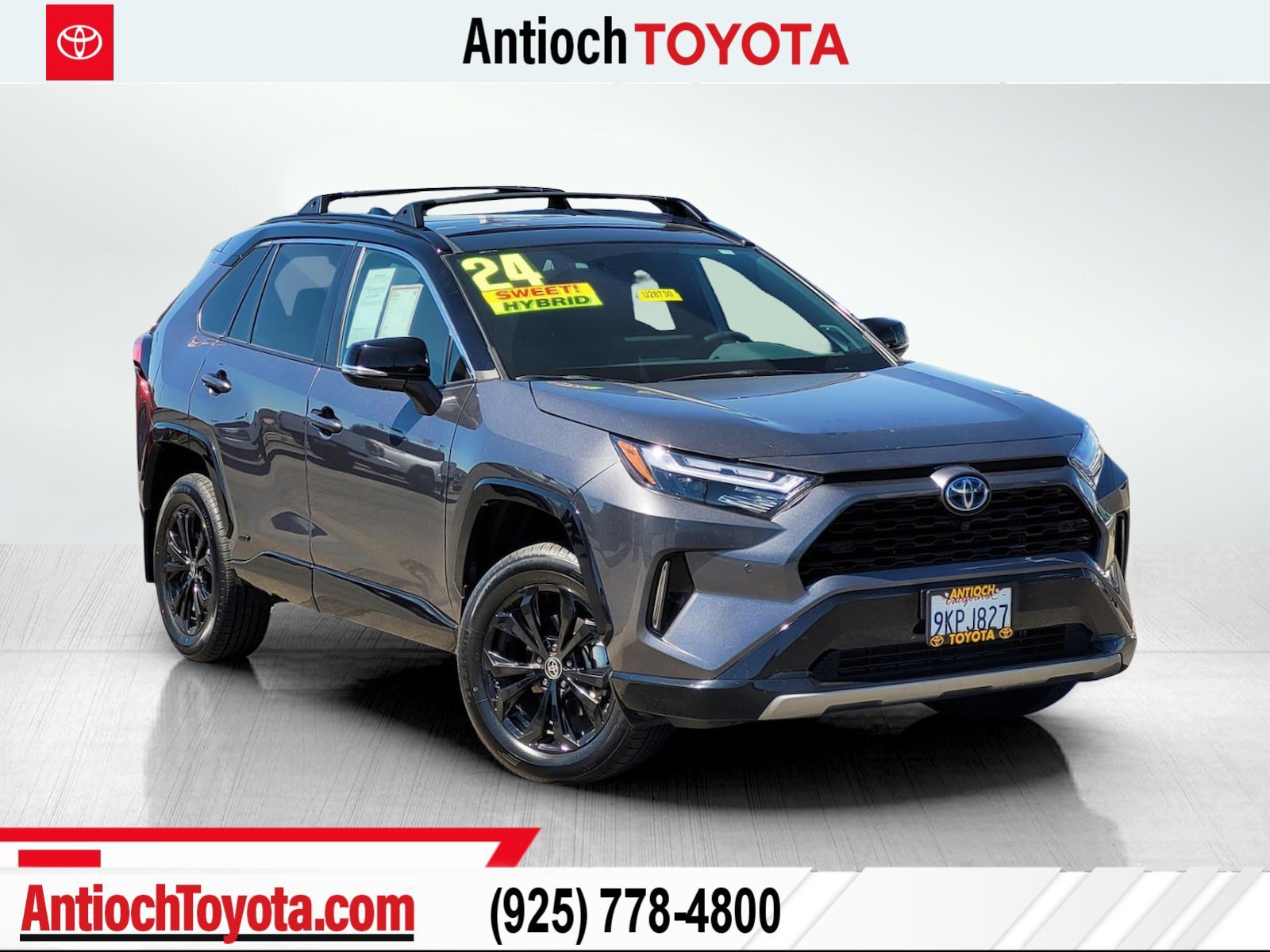 Used 2024 Silver Toyota Hybrid XSE image 1