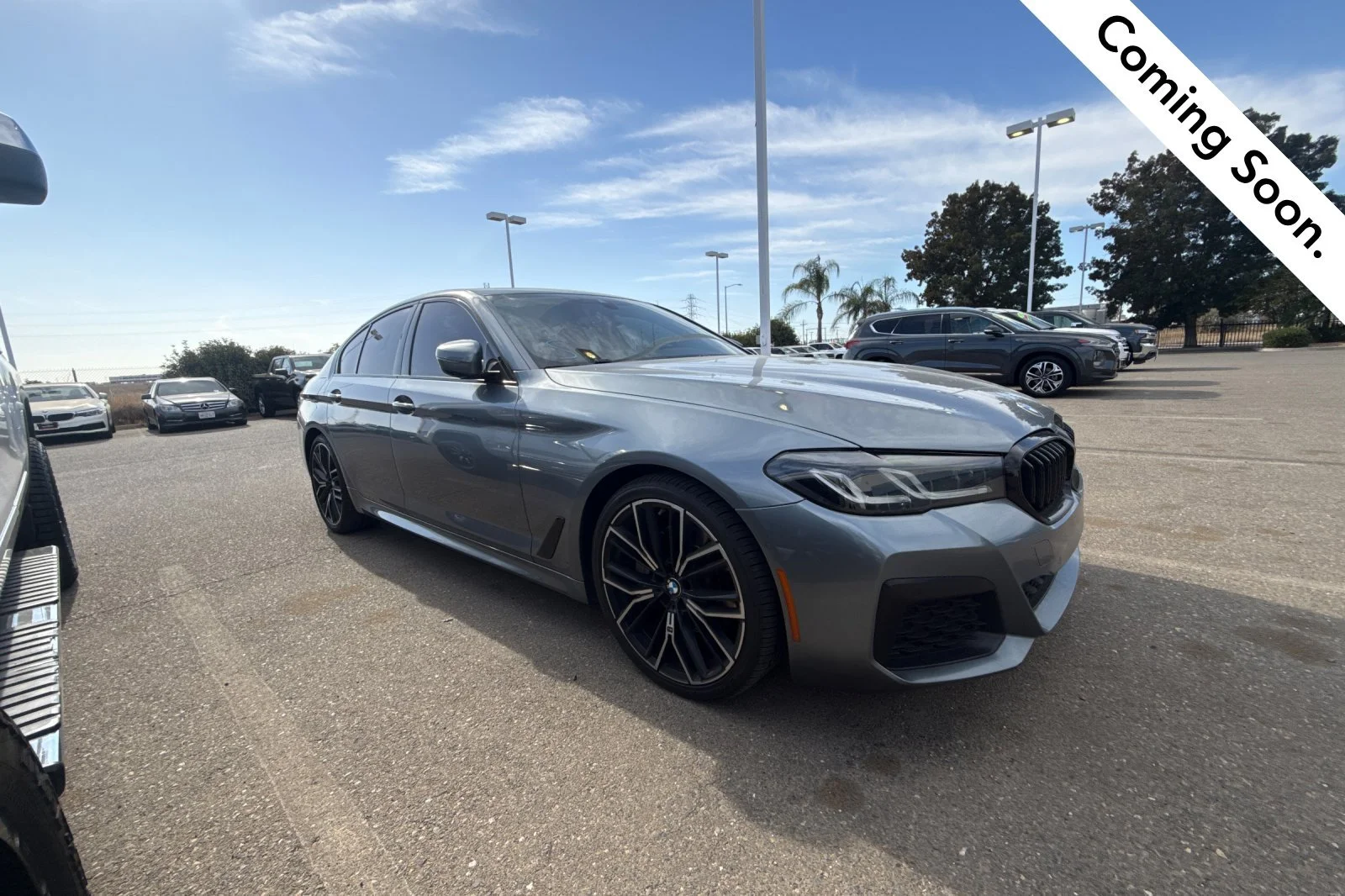 Used 2022 Gray BMW 530i image 1