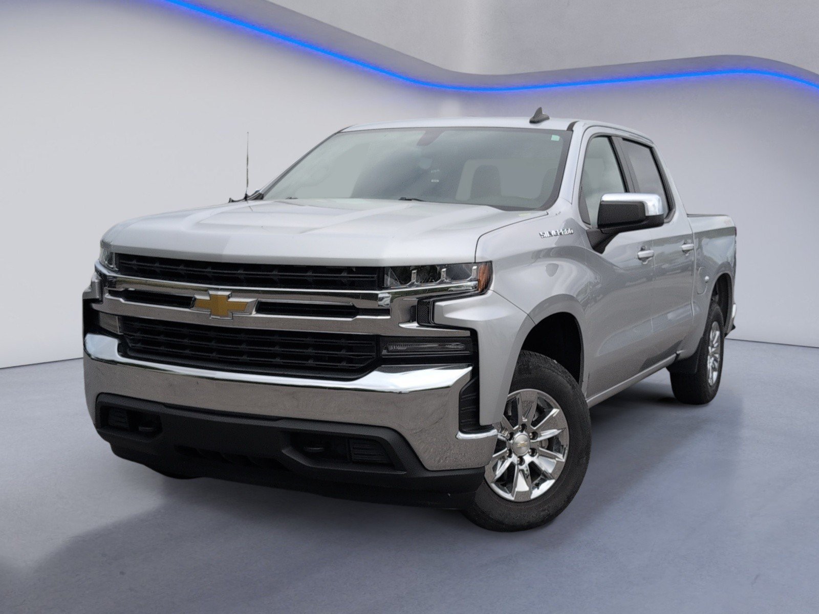 Used 2021 SILVER ICE METALLIC Chevrolet LT image 2