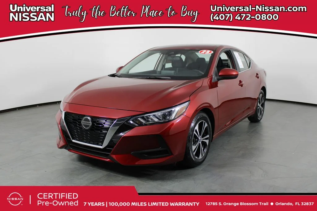 Certified Used 2023 Red Nissan SV image 1