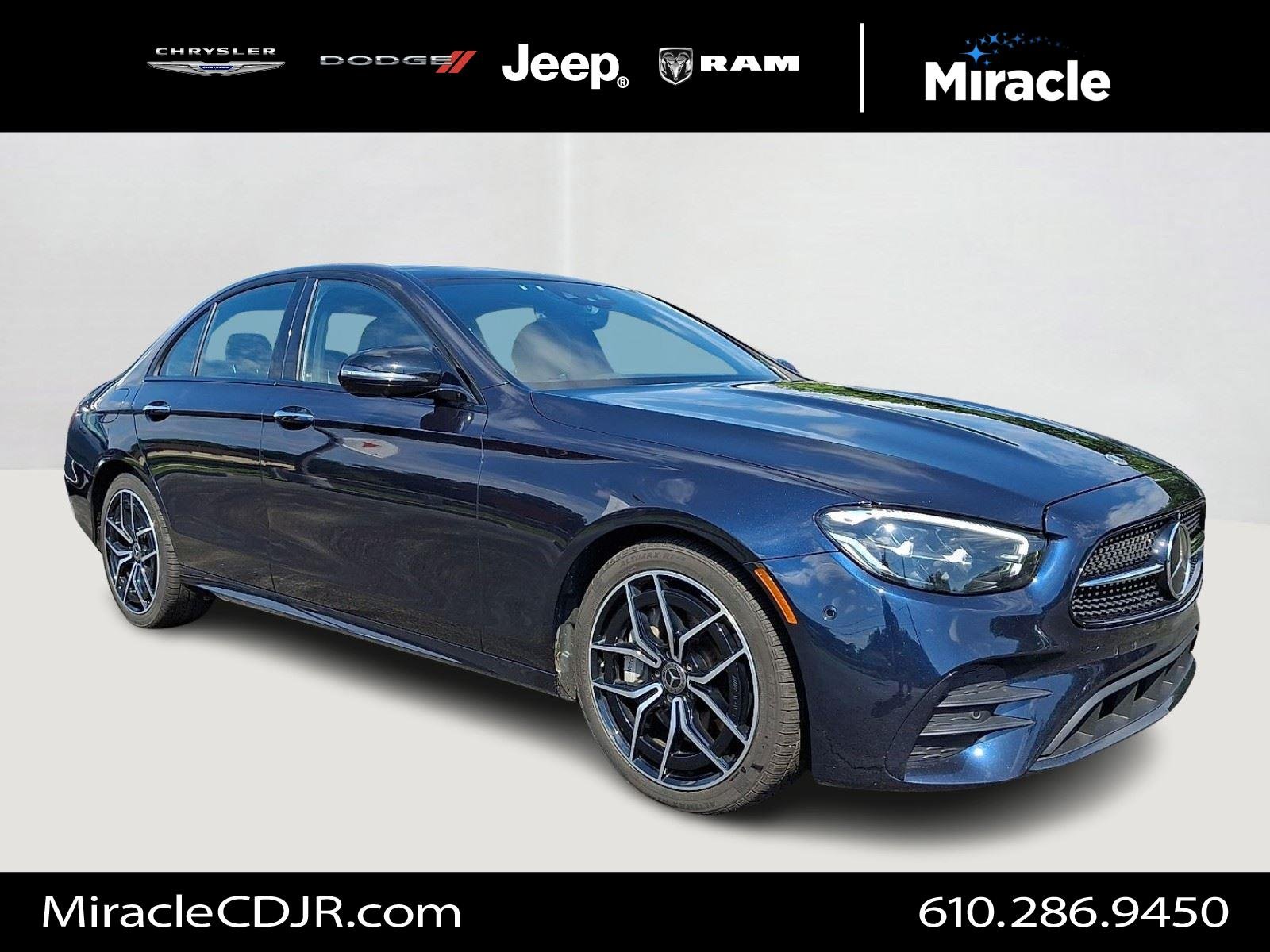 Used 2023 Nautical Blue Metallic Mercedes-Benz E 350 image 1