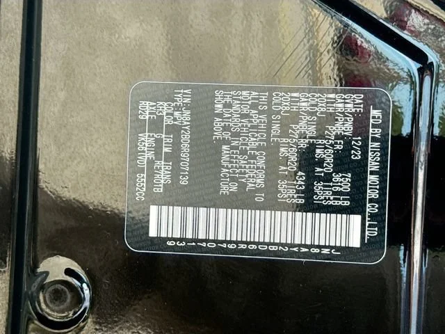 Used 2024 Super Black Nissan SL image 45