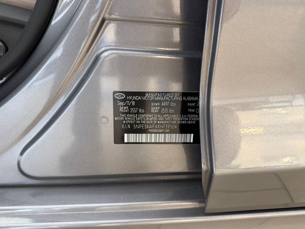 Used 2019 Machine Gray Hyundai SEL image 13