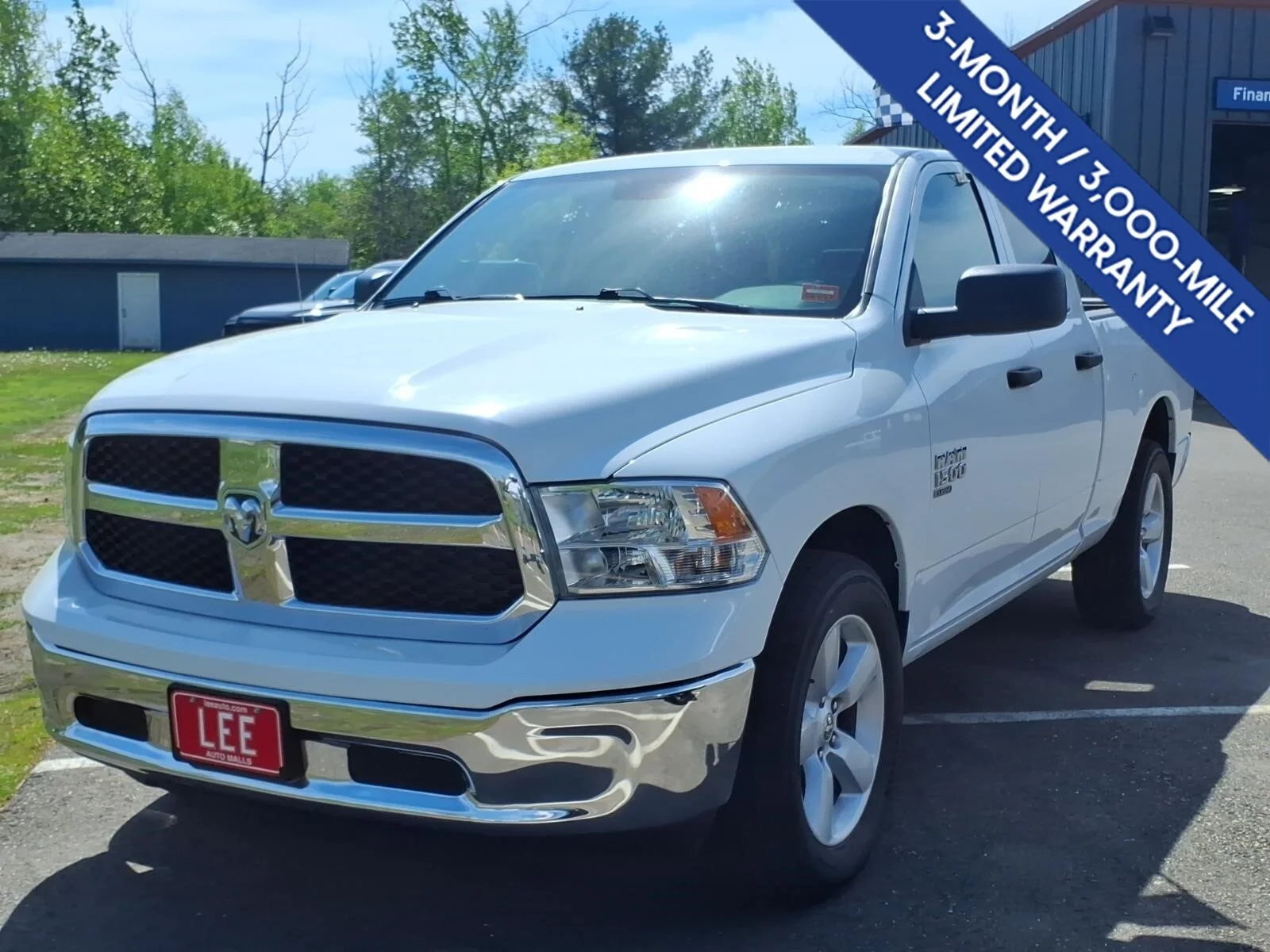 Used 2024 Bright White Clearcoat Ram SLT image 2